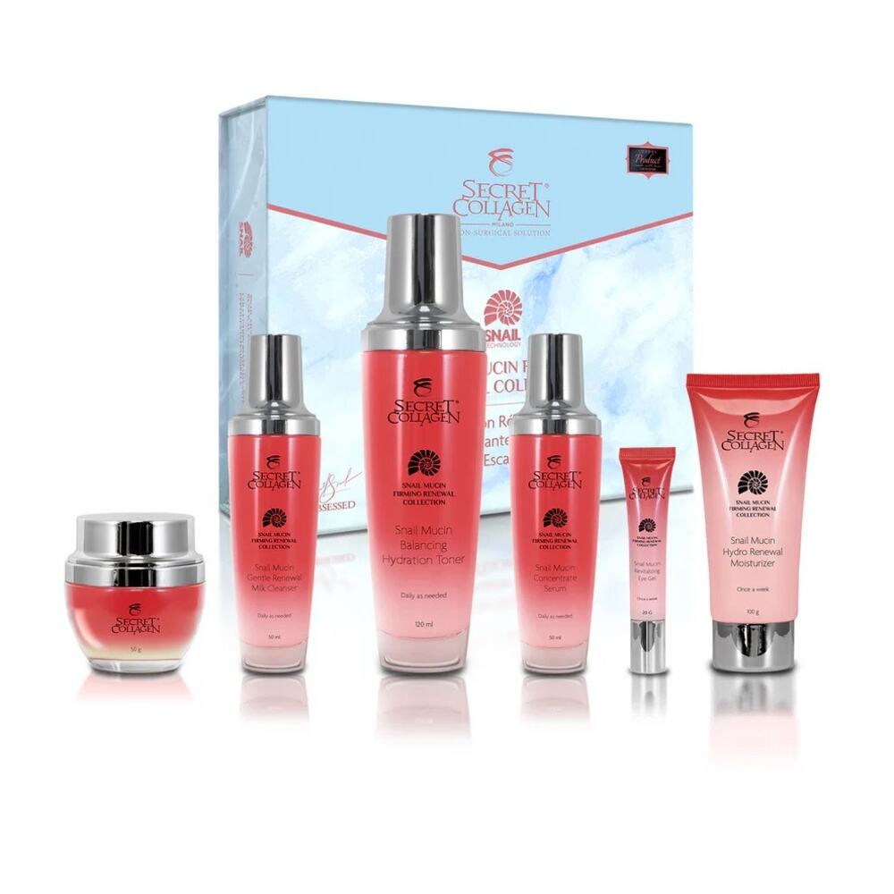 Secret Collagen Snail Mucin Luxury Skincare 6-Piece Set - Picture 2 of 3